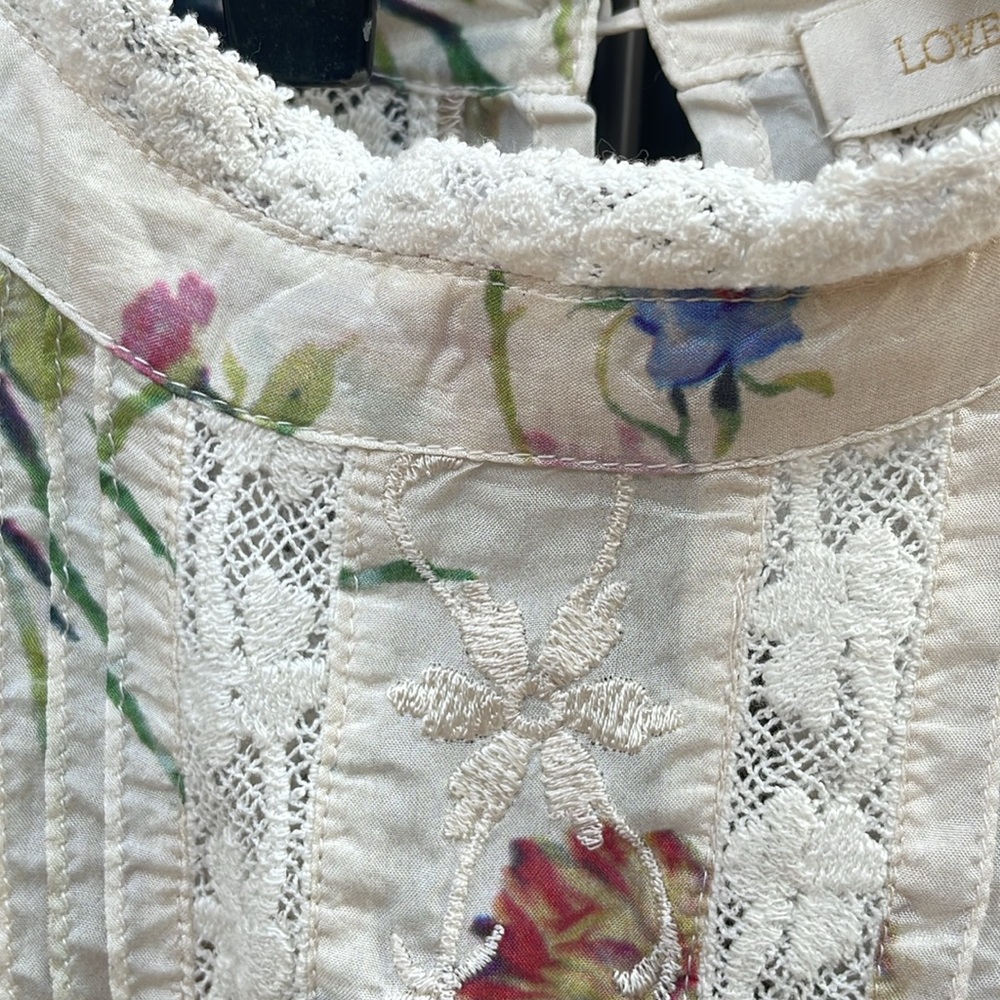 Floral Lace Ruffle Mini Dress - Picture 5 of 11